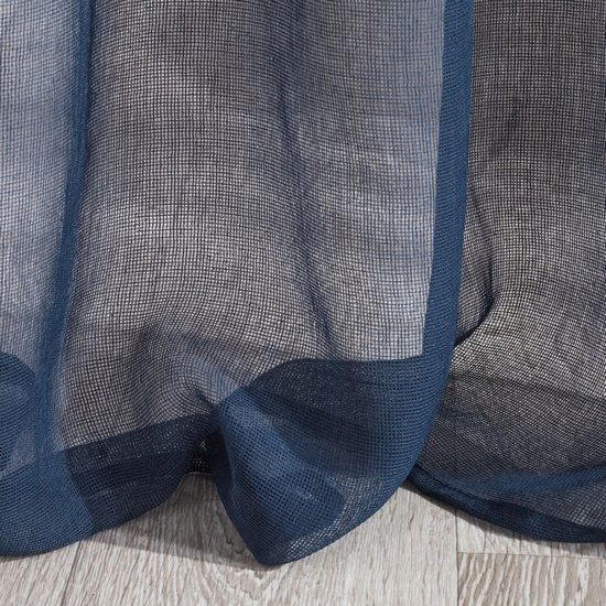 Firana gotowa na przelotkach ESME Eurofirany granatowy