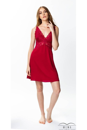 Koszula nocna damska 86396 Valentina Visti burgundowy 