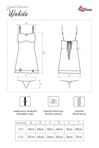 Komplet dwuczęściowy Wahida LC 90189 LivCo Corsetti Fashion