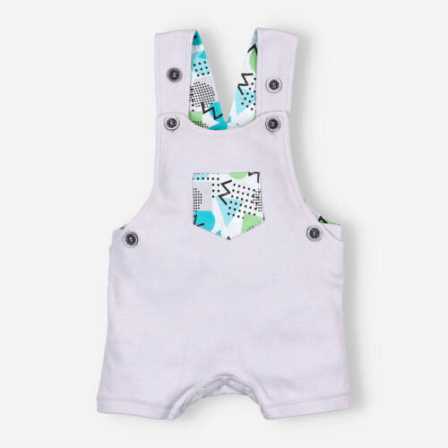 Spodnie ogrodniczki z bawełny organicznej Drone Nini szary