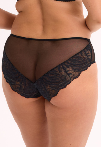 Isla 1228 Gaia – pełne figi z koronką, komfortowe i lekkie czarny
