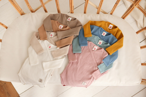 Body dzidziuś z długim rękawem "Natural Harmony" Makoma fango 