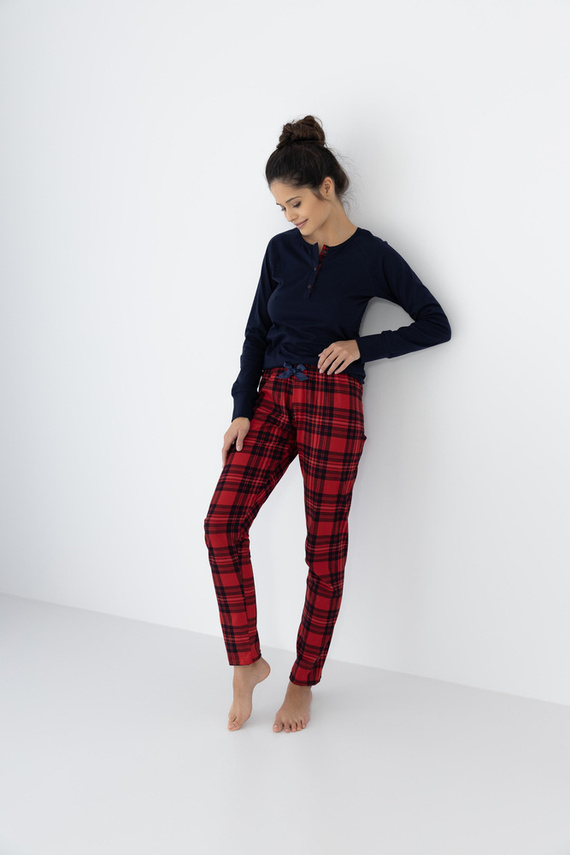 Piżama damska Yvette Sensis - granatowy