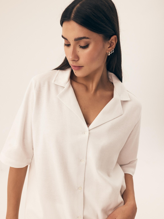 Piżama Damska 43348 Nilsa Henderson -kremowy