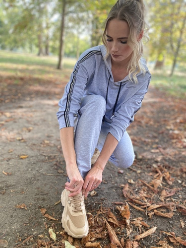 Piżama Damska 459 Nice Dres Forex - jasny melanż