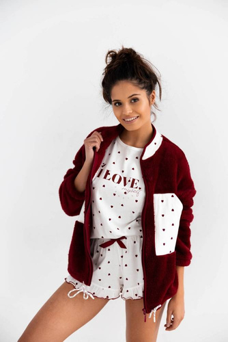 Bluza damska Simonette Sensis - bordowy