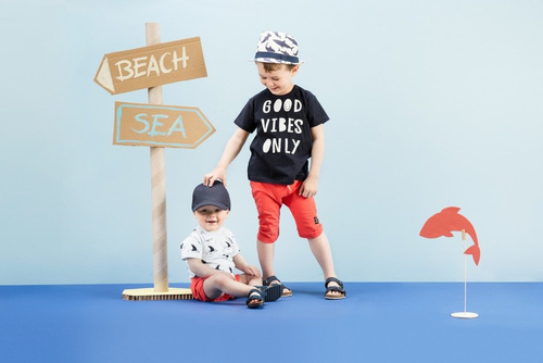 T-shirt "OCEAN'S DREAM" z krótkim rękawkiem Pinokio granatowy