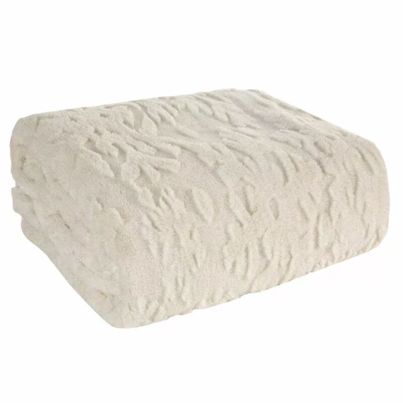 Koc świąteczny Blink 2 Eurofirany kremowy złoty