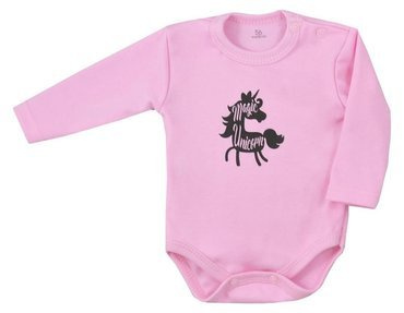 "Sleepysaurus" Bawełniane body niemowlęce Koala-c.róż