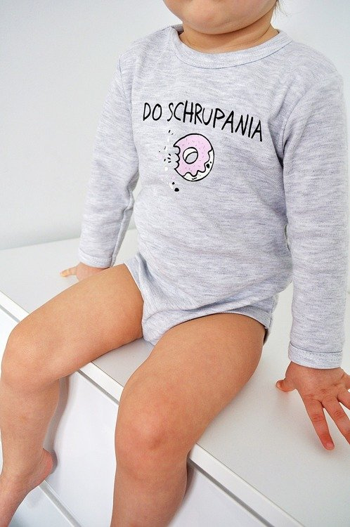 551219113 Body z długim rękawem "Do schrupania" Oscar Kids