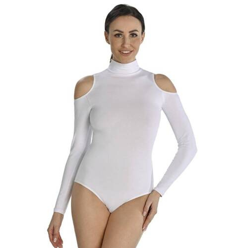 Body damskie z półgolfem 2445 Janett Teyli - white