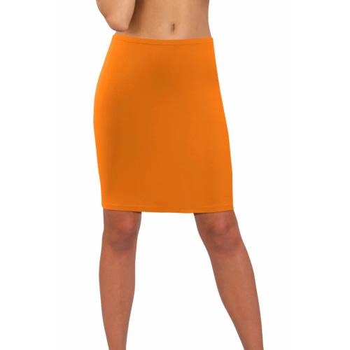 Spódnica damska gładka Sesto Senso mango