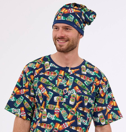 Koszula męska 109/29 Beer Cornette granatowy 