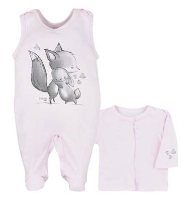 Komplet niemowlęcy Foxy Koala - różowy