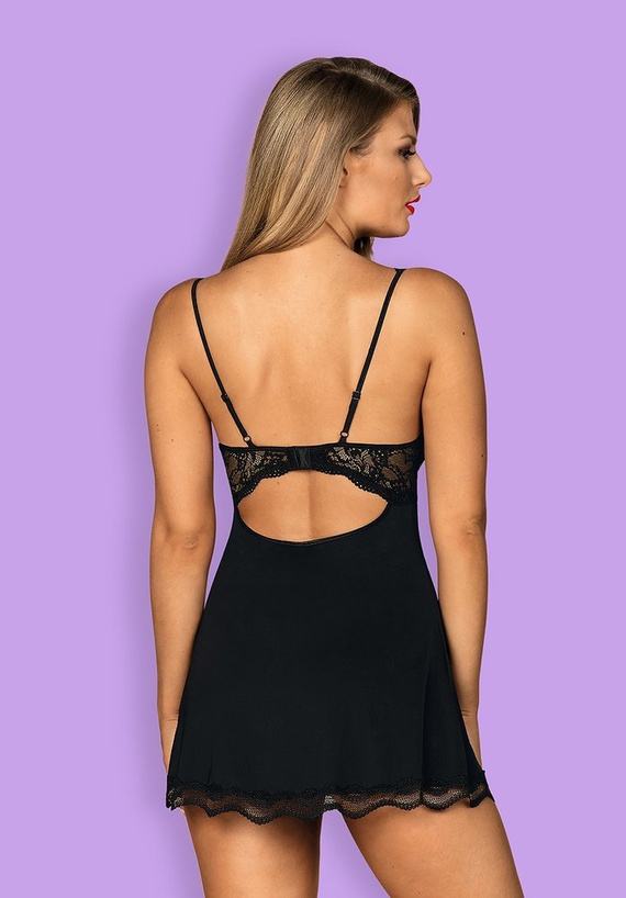 Babydoll Koszulka Luvae Obsessive czarny