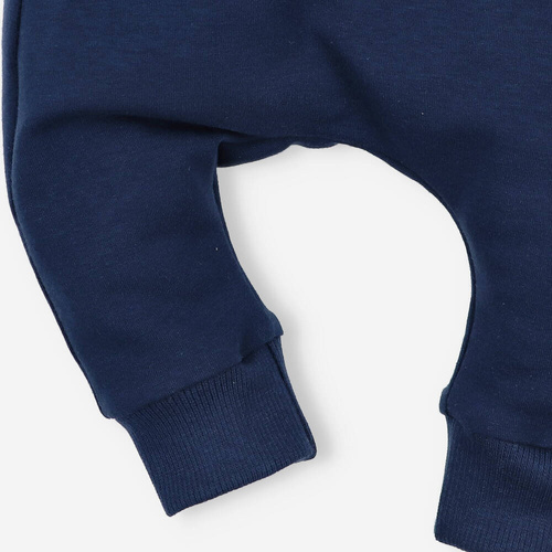 Spodnie dresowe z bawełny organicznej Nini granatowy 