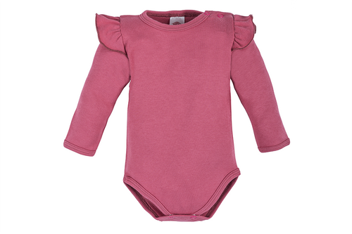 Body z długim rękawem "Rose Bonica" Makoma ciemny róż