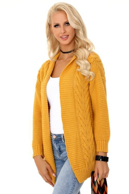 Sweter damski Mildan Merribel - mustard 