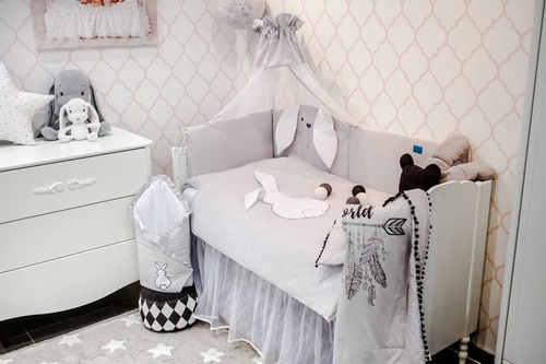 Pościel 3-elementy "TUPTUŚ" Belisima - róż 