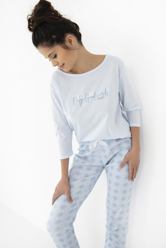 Piżama damska Marina Sensis - niebieski 