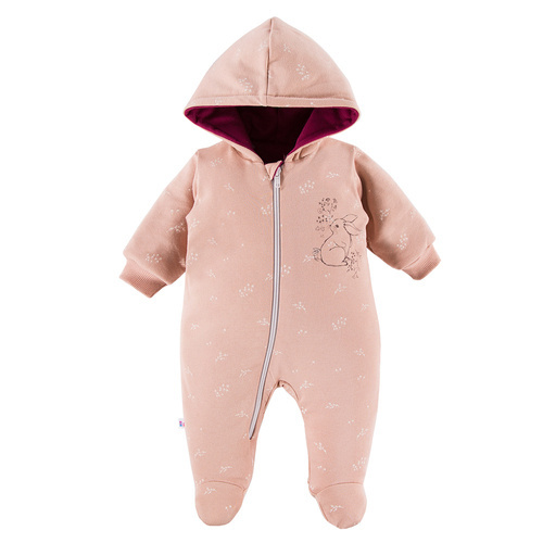 Pajac z kapturem kombinezon Bloom Eevi - beżowy