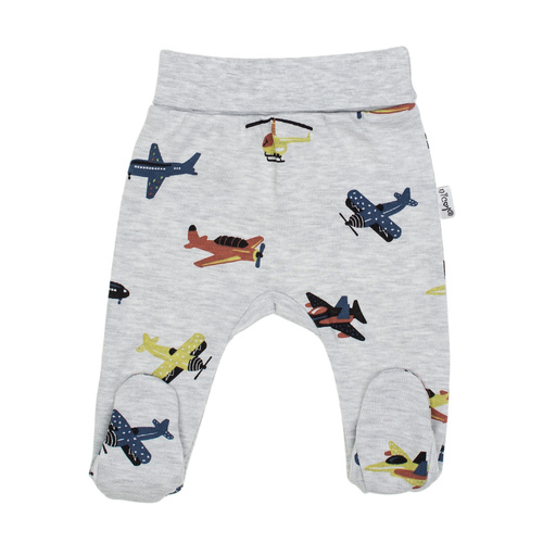 Nicol Willy Półśpioch bawełniany 219009 – szary, samoloty