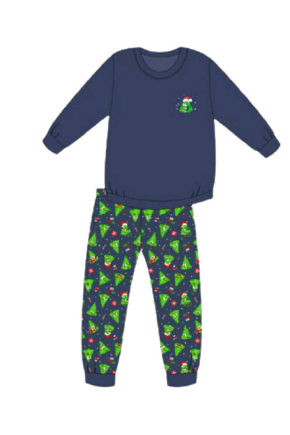 Piżama chłopięca 966/167 Christmas Tree Cornette granatowy