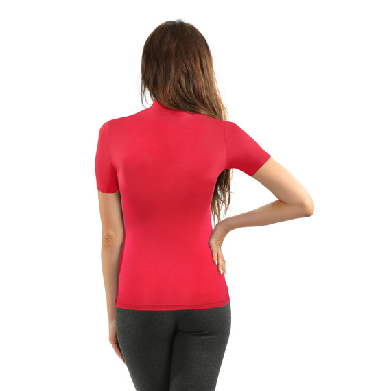 Bluzka damska krótki rękaw Felicia Sesto Senzo cayenne