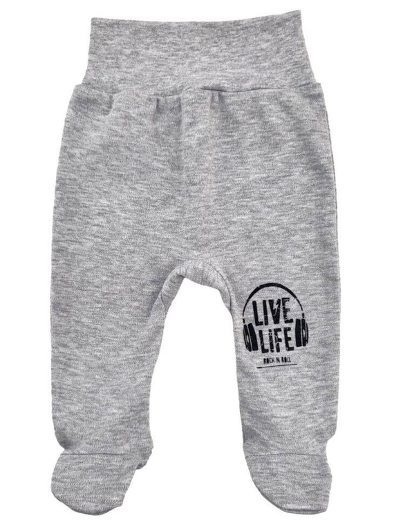 "Music" Półśpioch bawełniany Terjan - szary