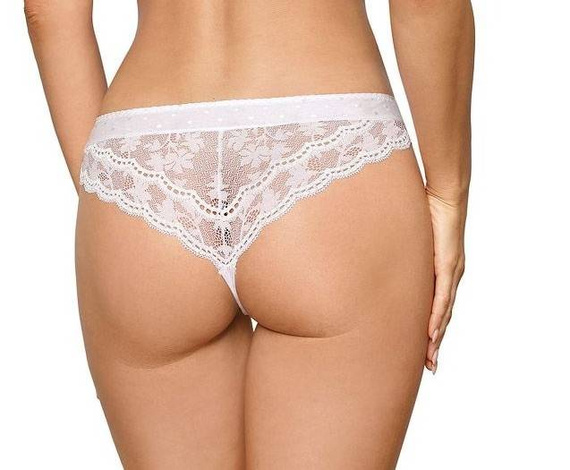 Figi Damskie Lagerta Róża - czarny