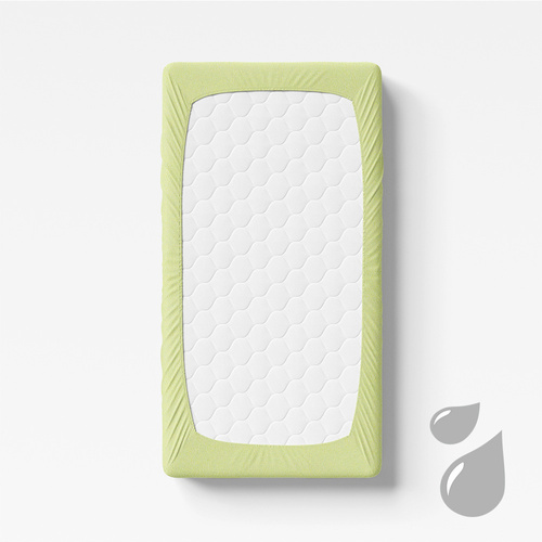 Prześcieradło dziecięce frotte, nieprzemakalne Eevi - jasny zielony