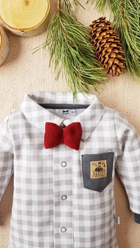 Muszka dziana 218B Jack Marija - bordowy