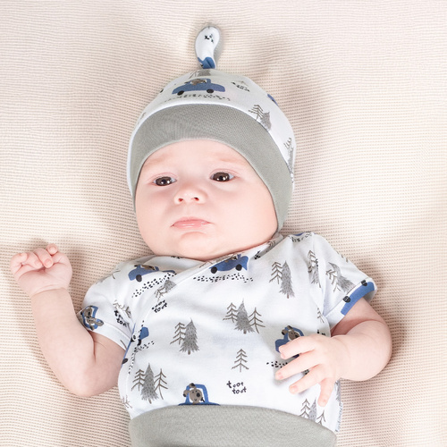 Rozpinane body z krótkim rękawem 214094 Muki Nicol