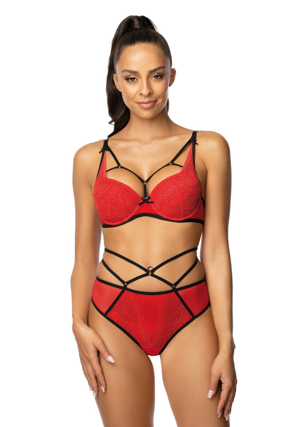 Biustonosz Push-up M-3636/11 Loren Mat czerwony