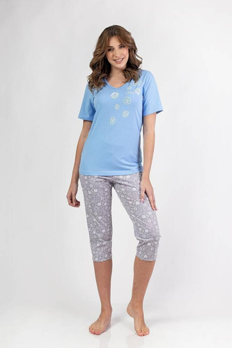 Piżama Damska 696 Regina niebieski