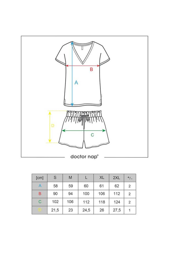 Piżama Damska 5134 Doctor Nap - papaya