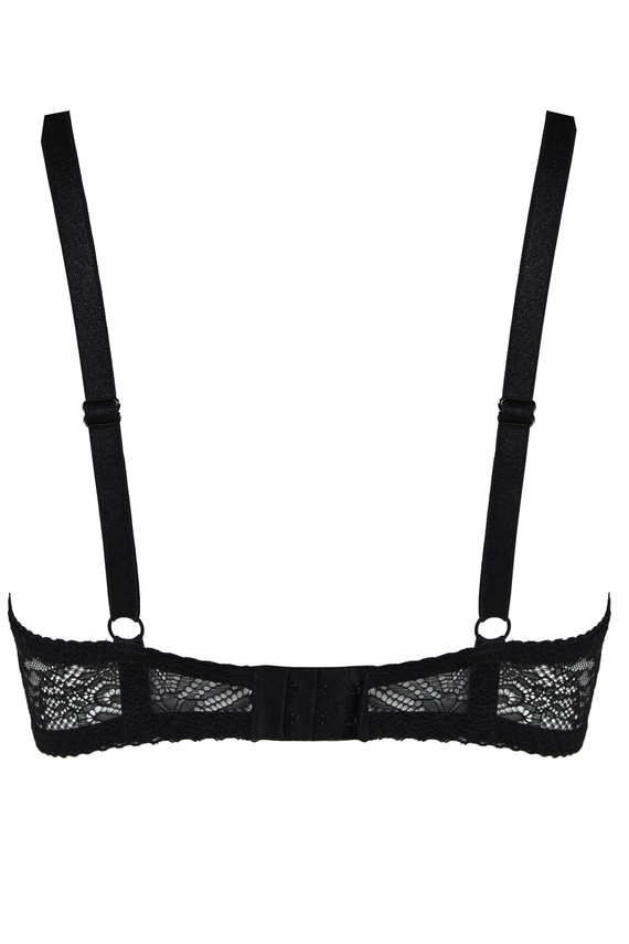 Mediolano Bralette Fancy 19237 Black – elegancki biustonosz koronkowy bez fiszbin