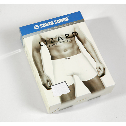 Bokserki męskie BM04 Lizard Sesto Senso - ciemnobeżowy