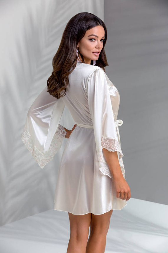 Szlafrok damski Inoe Peignoir Casmir ecru