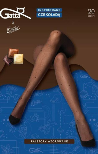 Wedel wz.01 Rajstopy damskie 20 den Gatta - dark choco	