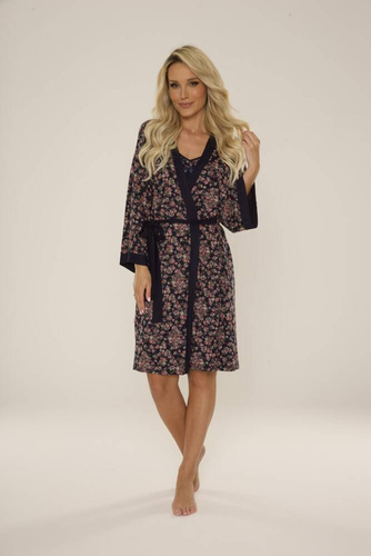 Szlafrok damski 468 Mia Forex - granat