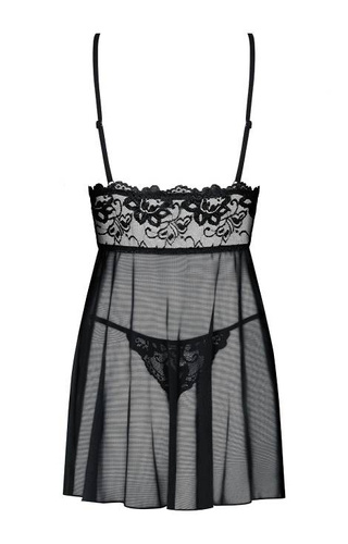 Idillia Babydoll Komplet Obsessive czarny