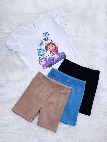 Koszulka dziecięca Przyjaciele krótki rękaw Bambarillo biały 