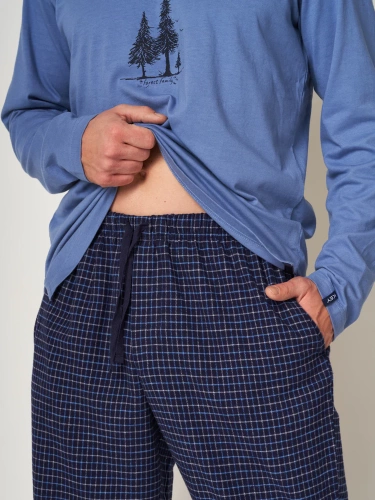 Piżama Męska MNS 458 Key - niebieski