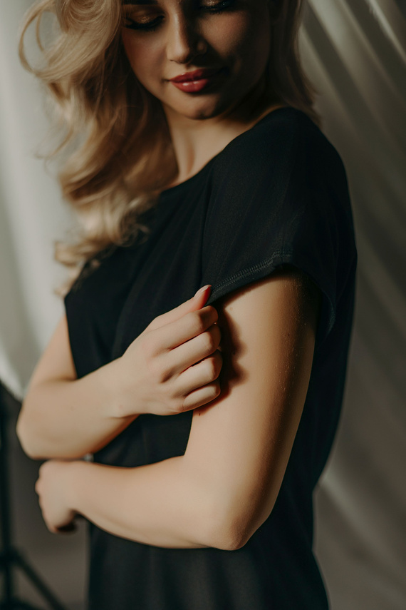 Koszula nocna Luzi Teyli - czarny