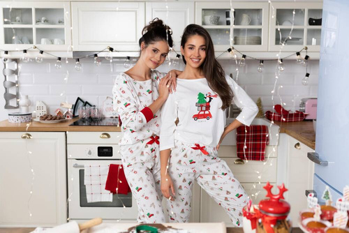 Piżama damska Lillian Sensis - ecru