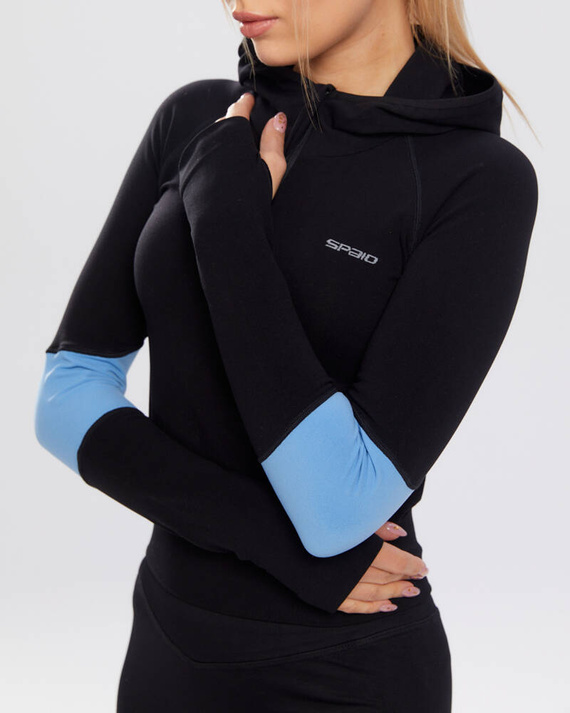 Bluza sportowa damska Adapt Spaio linchen blue/black