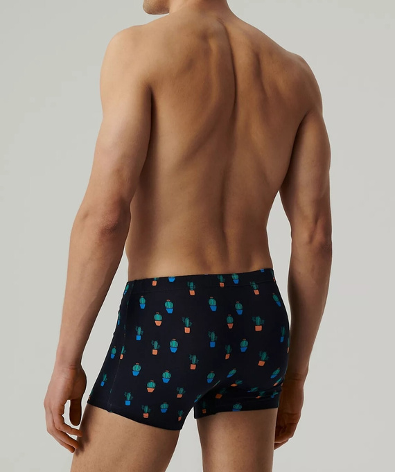 Bokserki męskie 2MHH-005 Atlantic - koralowy-granatowy