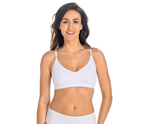 Biustonosz braletka bez fiszbin Bianca Teyli - biały