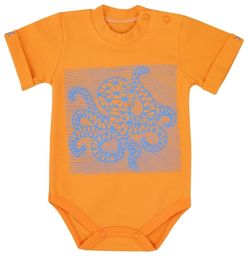 "OŚMIORNICA" Body niemowlęce krótki rękaw Koala- grafitowy